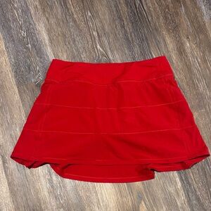 Lululemon Athletica Bold Red Skort